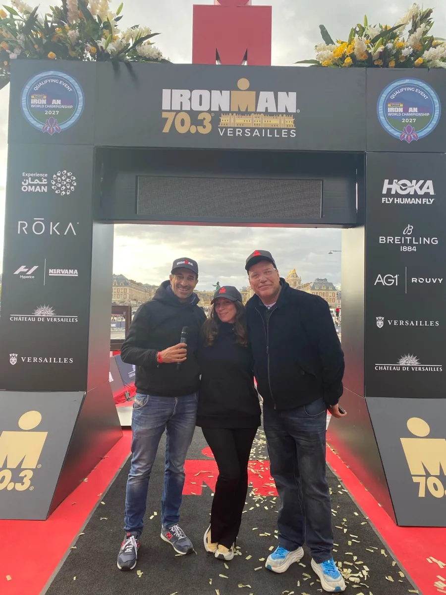 Julien Huët aux côtés de Gordon Graham et de L.a.e.t.y à l’IRONMAN 70.3 Versailles